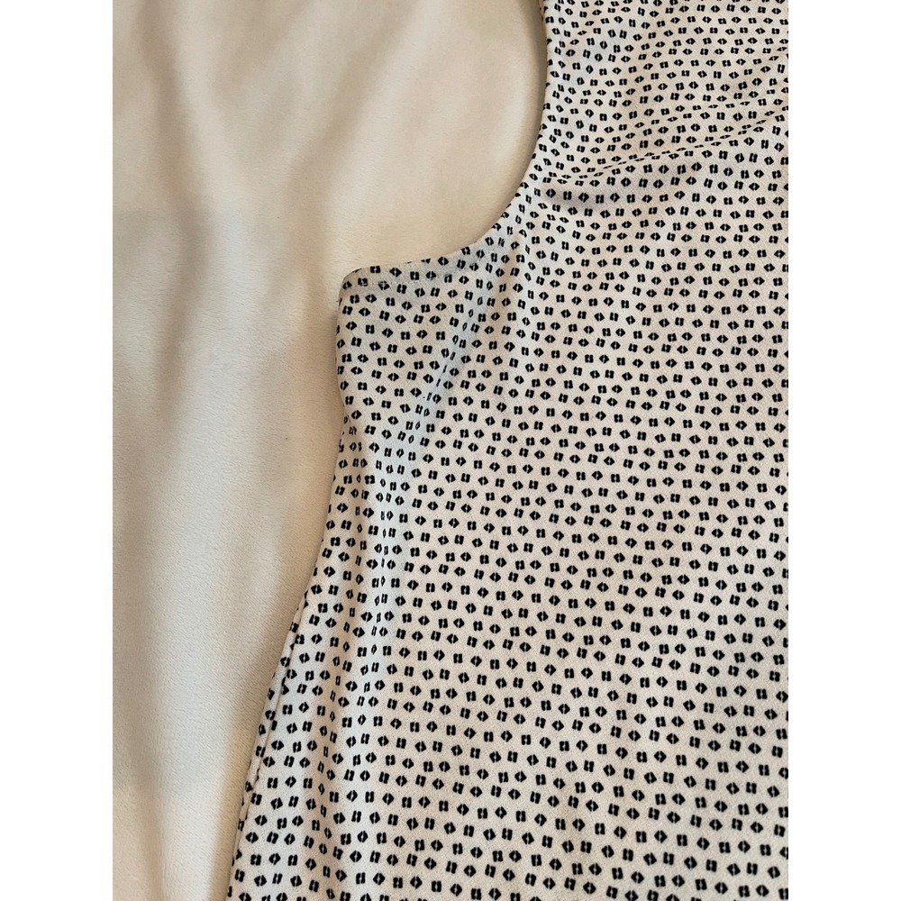 Adrianna Papell Sleeveless V-Neck Blouse Geometric Diamond Print Top Women's - Picture 7 of 8